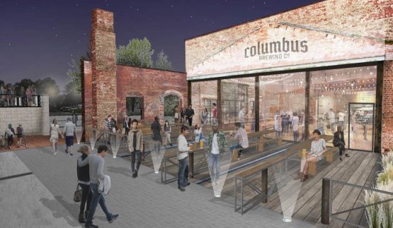 Trolley District - Columbus Brewing Company Patio